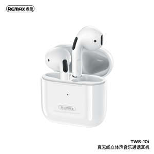 REMAX Auricolare TWS-10i Bluetooth Bianco. / REMAX蓝牙耳机  金属超薄真无线音乐通话耳机 白色